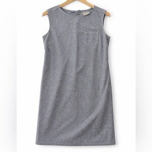 Vintage Gingham Liz Claiborne Denim Dress 12 Petite